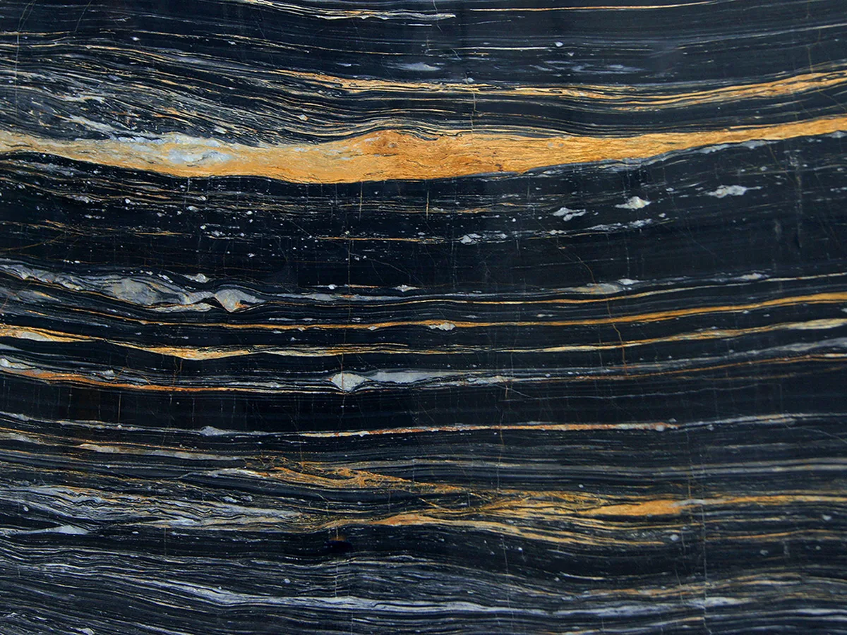 Nero Gali' Gold · marmo nero · campione